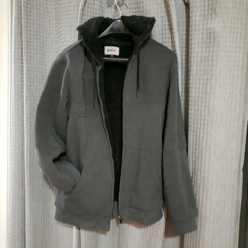 Rivet61 Zip-Up Hoody Gray Sm